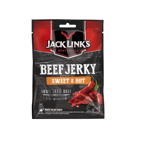 Jack Links Beef Sweet & Hot Jerky 25g | Protein Snacks Jack Links Beef Sweet & Hot Jerky 25g | Protein Snacks