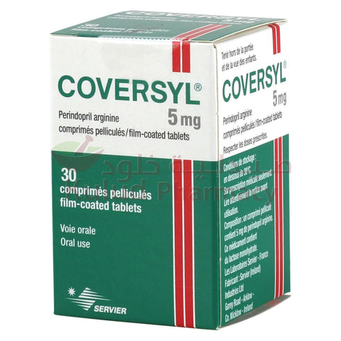 Buy Coversyl Tablet 5 Mg 30 PC Online - Kulud Pharmacy