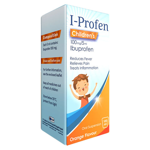 I-Profen Children's Suspension 100mg/5 ml, Caramel Flavour 100 ml