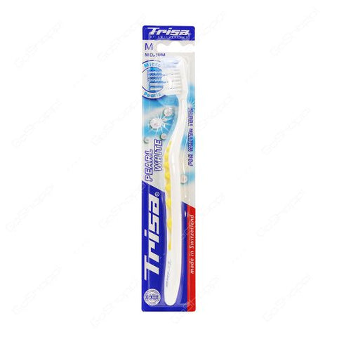 Buy Trisa Pearl Medium Toothbrush 1 PC Online - Kulud Pharmacy