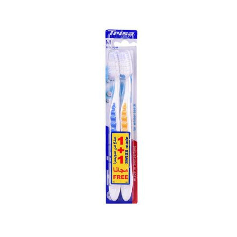 Buy Trisa Pearl Medium Toothbrush 2 PC Online - Kulud Pharmacy