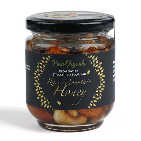 Pure Organix Raw Honey With Nuts 250G