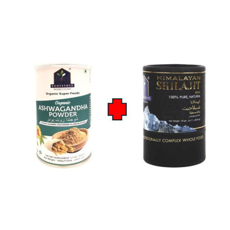 روتستوك عبوة مزدوجة شلاجيت + أشواغاندا ‎20+100 جم