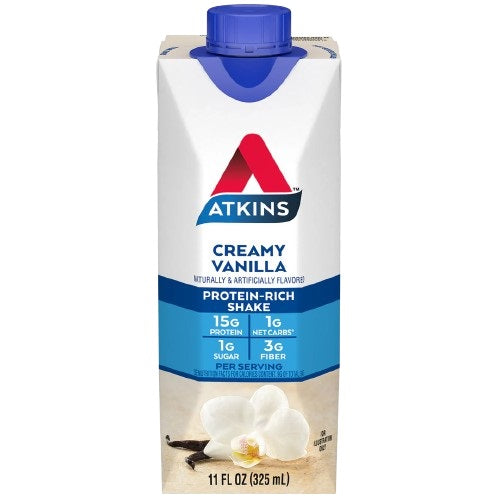 Atkins Vanilla Milk Shake 325Ml | RTD