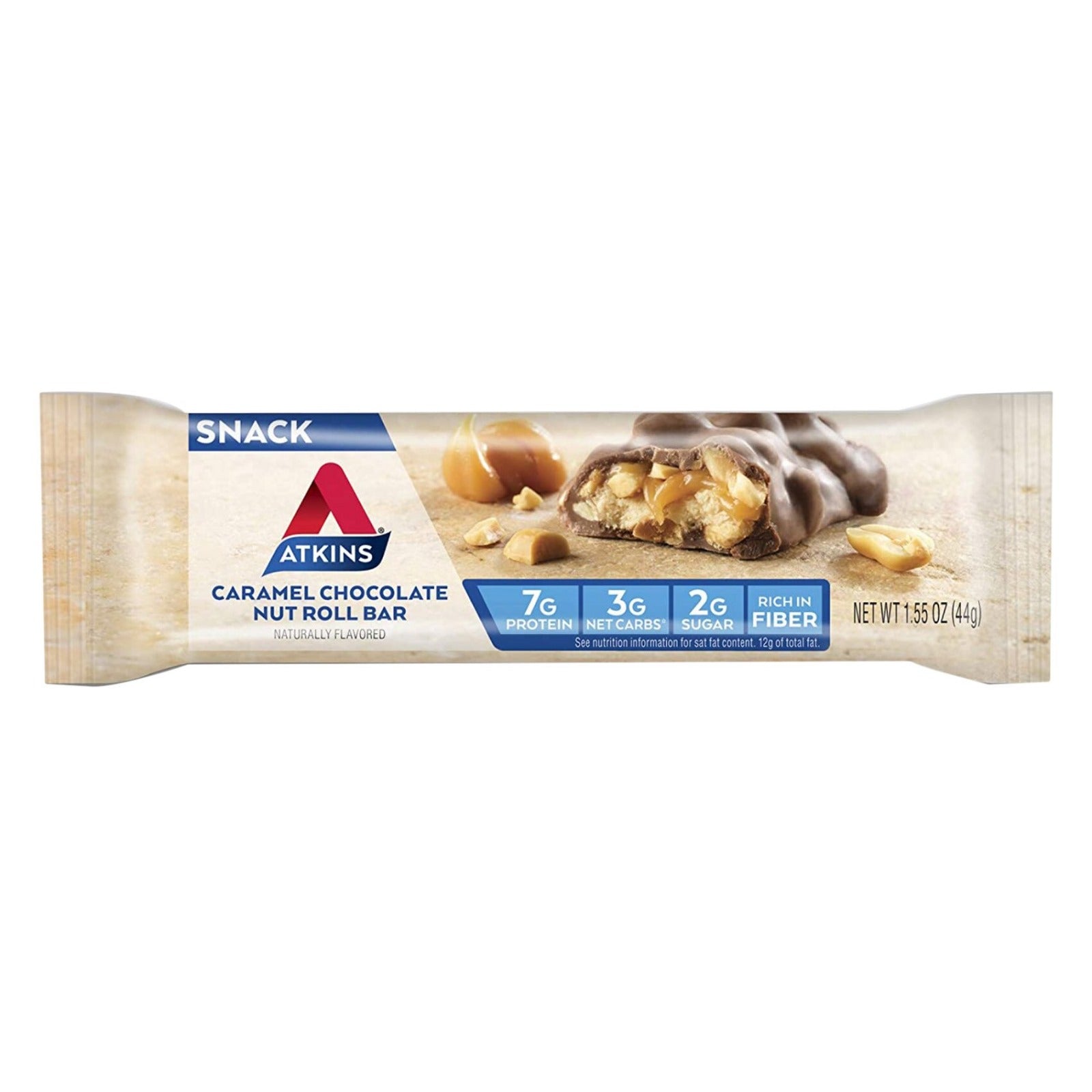 Atkins Carmel Choco Nut Roll Bar 44G | Bars Atkins Carmel Choco Nut Roll Bar 44G | Bars