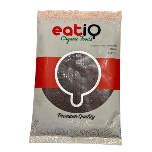 Eatiq Organic Foods - Organic Mustard Black - 250Gm | Mustard Grains