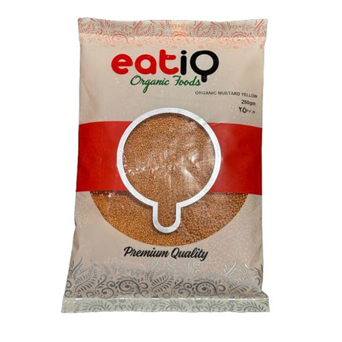Eatiq Organic Foods - Organic Mustard Yellow - 250Gm | Mustard Grains