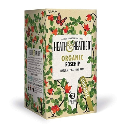 Heath & Heathier Org Wild Rosehip 20's | Herbal Tea