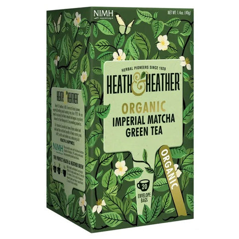 هيلث آند هيلثيير شاي الماتشا الأخضر الإمبراطوري العضوي ‎20 كيس