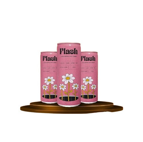 Flash Carbonated Pink Soft Drink 250Ml