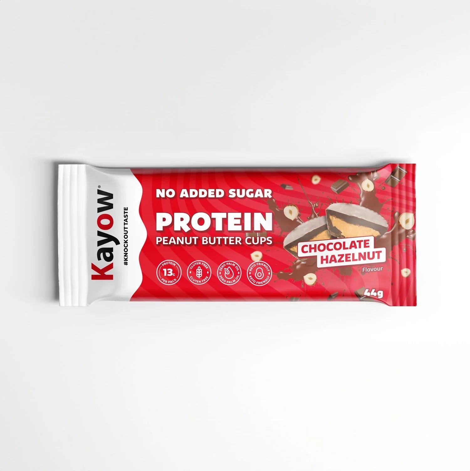 Kayow Nutrition Peanut Butter Cups Milk Chocolate Hazelnut 44g | Chocolates