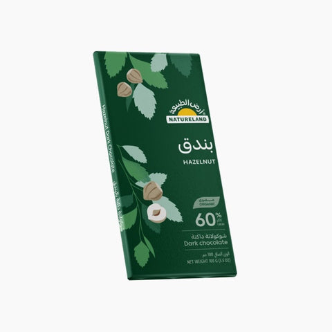 Natureland Hazelnut Dark Chocolate 100g