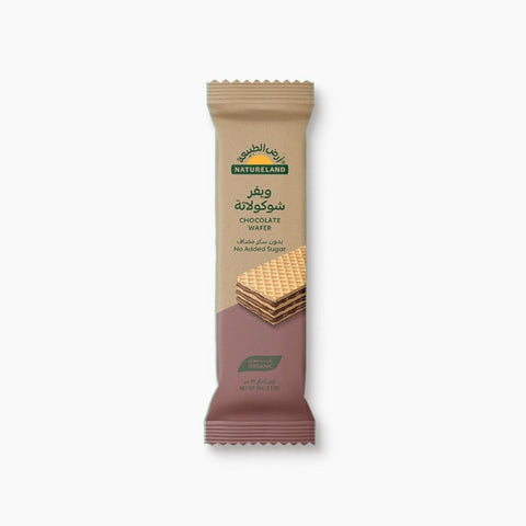 Natureland No Added Sugar Chocolate Wafer 30g