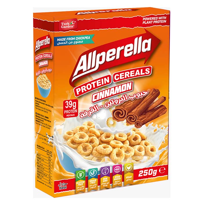 Turk Garden Allperella Protein Cereals Cinnamon 250G | Cereals