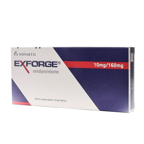 Buy Exforge Gastro-Resistant Tablet 10/160 Mg 28 PC Online - Kulud Pharmacy