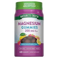 Nature's Truth Magnesium 200mg Gummies Lemon Raspberry 60s