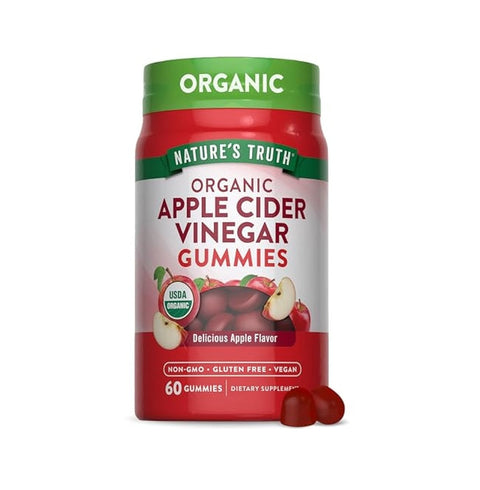 Nature's Truth Apple Cider Vinegar 600 mg Gummies Apple Flavor 60's