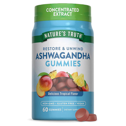 Nature's Truth Ashwagandha Gummies Tropical Flavor 60's