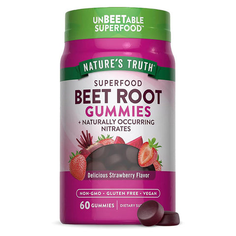 Nature's Truth Beetroot Gummies Strawberry Flavor 60's