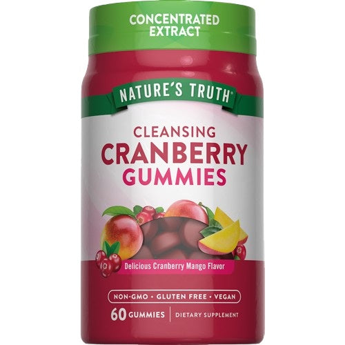 Nature's Truth Cranberry Gummies Mango Flavor 60's | Urinary Tract Support