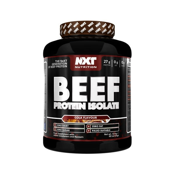 NXT Nutrition Beef Protein Isolate Cola Flavour 1.8 kg | Beef Protein NXT Nutrition Beef Protein Isolate Cola Flavour 1.8 kg | Beef Protein