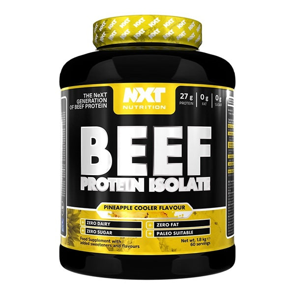 NXT Nutrition Beef Protein Isolate Pineapple Cooler Flavour 1.8 kg | Beef Protein NXT Nutrition Beef Protein Isolate Pineapple Cooler Flavour 1.8 kg | Beef Protein