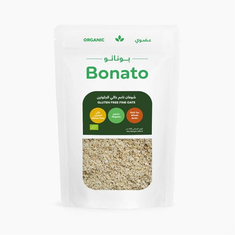 بوناتو شوفان ناعم عضوي خالٍ من الغلوتين 500 جم