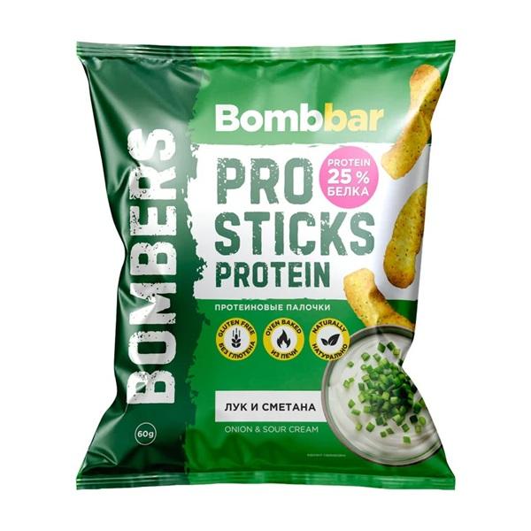 Bombbar Corn Protein Sticks Onion And Sour Cream 60G | Chips
