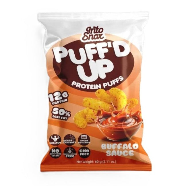 Into Snax Puff'D Up Protein Puffs Buffalo Sauce 60G | Chips