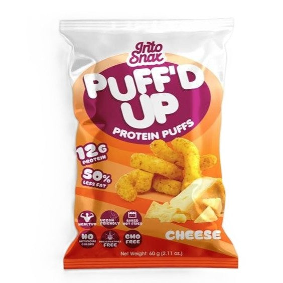 Into Snax Puff'D Up Protein Puffs Cheese 60G | Chips