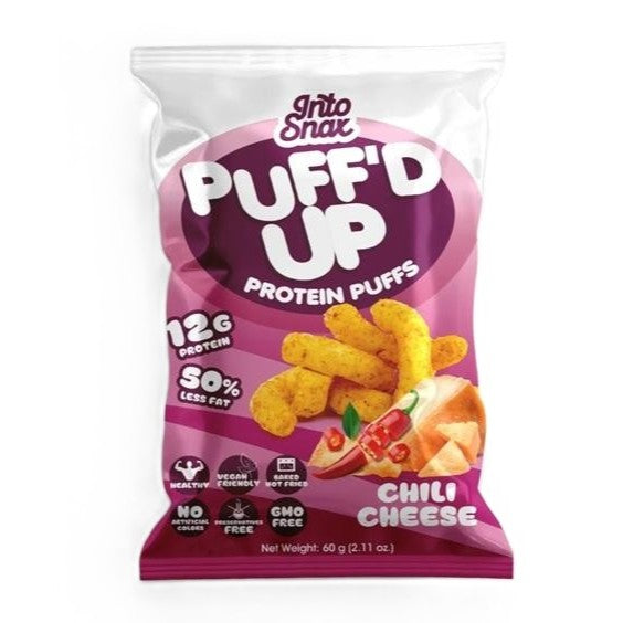 Into Snax Puff'D Up Protein Puffs Chili Cheese 60G | Chips