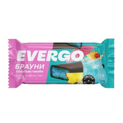 Evergo Protein Brownie With Blue Hawaiian Flavor 50G | Protein Brownies