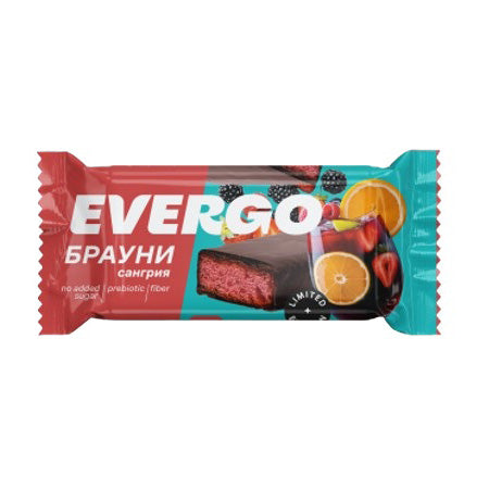 Evergo Protein Brownie With Sangria Flavor 50G | Protein Brownies