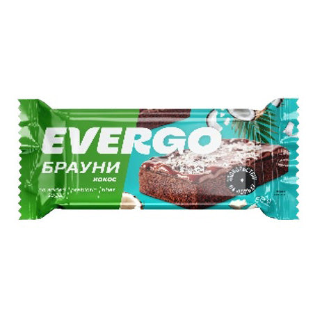 Evergo Protein Cake Brownie Coconut 50G | Cakes
