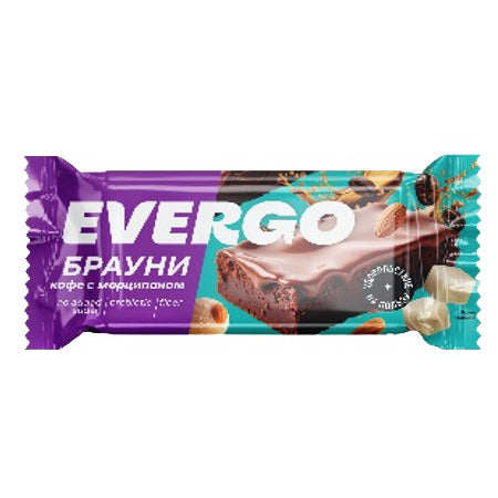 Evergo Protein Cake Brownie Coffee With Marzipan 50G | Cakes
