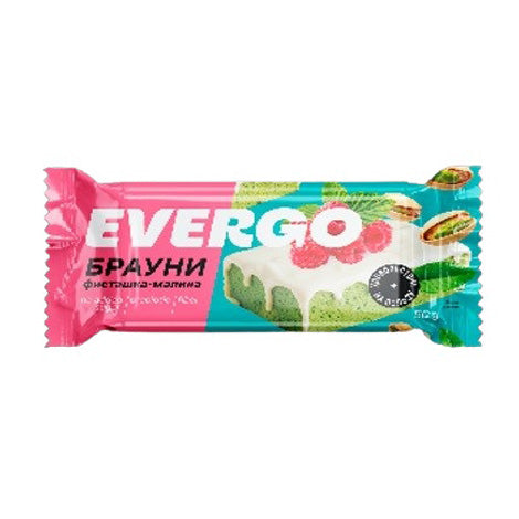 Evergo Protein Cake Brownie Pistachio Raspberry 50G | Cakes Evergo Protein Cake Brownie Pistachio Raspberry 50G | Cakes