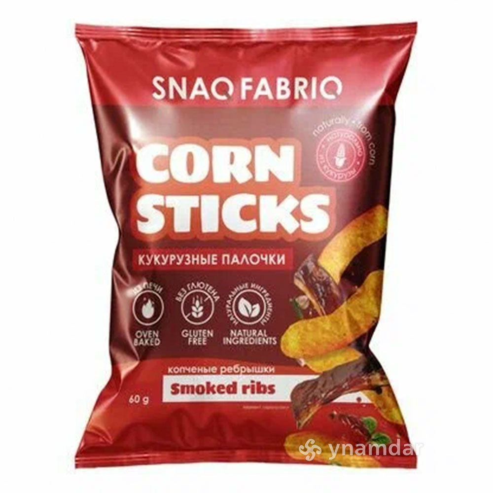 Snaq Fabriq Corn Sticks Smoked Ribs 50G | Chips
