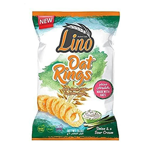 Lino Oat Rings Onion And Sour Cream 30G