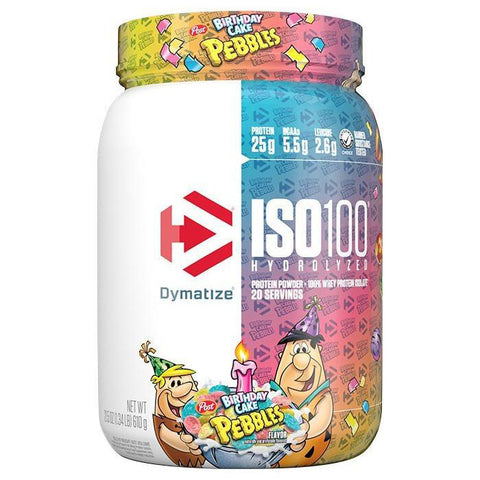 Dymatize ISO-100 Hydrolyzed Birthday Cake Pebbles 1.34LB