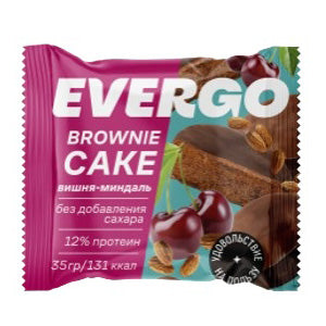 Evergo Brownie Cake With Cherry Almond Flavor 35G | Cakes
