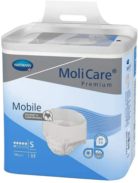 Buy Molicare Mobile Small 1 Adult Diaper 14 PC Online - Kulud Pharmacy