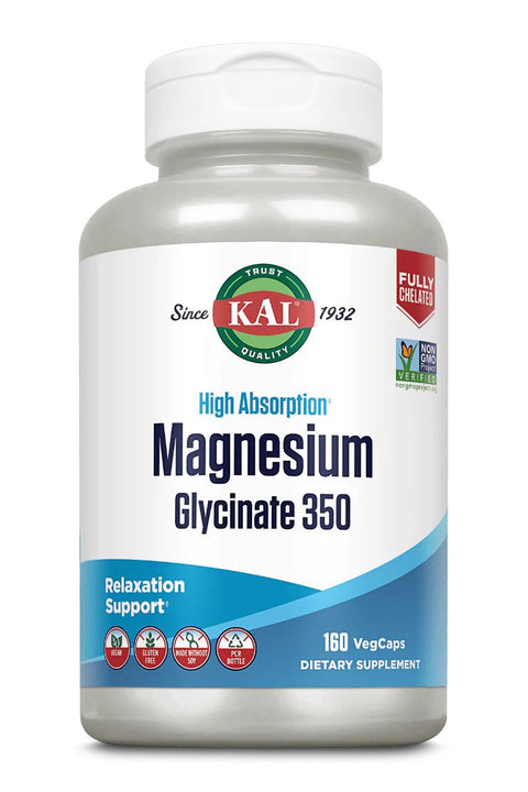 Buy KAL MAGNESIUM GLYCINATE 350MG 160 CAPSULES Online - Kulud Pharmacy