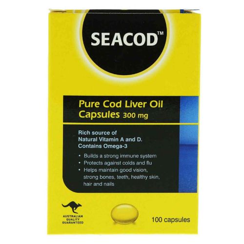 Seacod Cod Liver Soft Gelattin Capsule 300 Mg 100 PC | Fish Oil & Omegas Seacod Cod Liver Soft Gelattin Capsule 300 Mg 100 PC | Fish Oil & Omegas