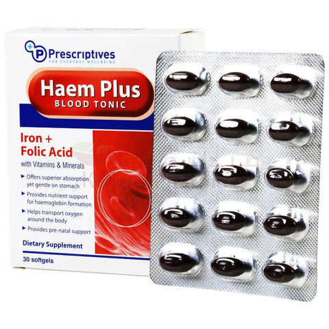 Buy Haem Plus Blood Tonic Capsule 30 CAP Online - Kulud Pharmacy