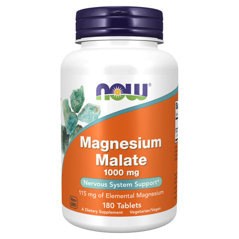 Now Magnesium Malate 1000 Mg 180 Tabs