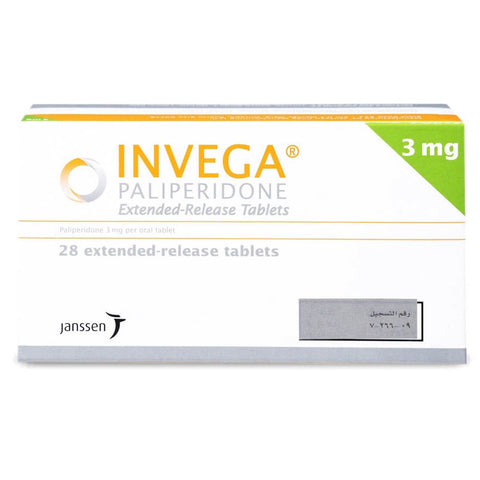 Buy Invega Modified-Release Tablet 3 Mg 28 PC Online - Kulud Pharmacy