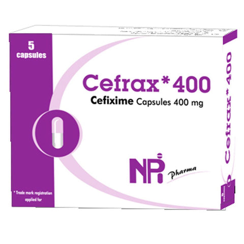 Buy Cefrax Hard Capsule 400Mg 5 CAP Online - Kulud Pharmacy