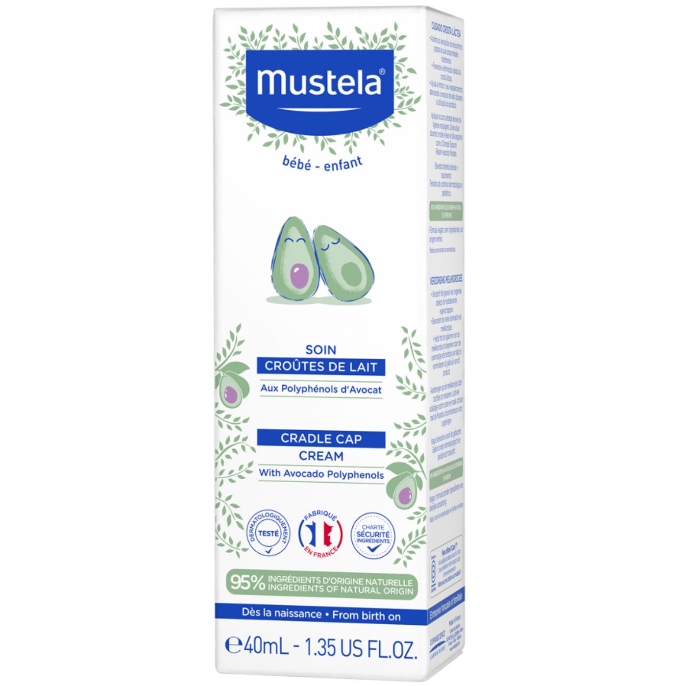 Mustela 40 ml Cradle Cap crème, 1 pièce : : Bébé et Puériculture