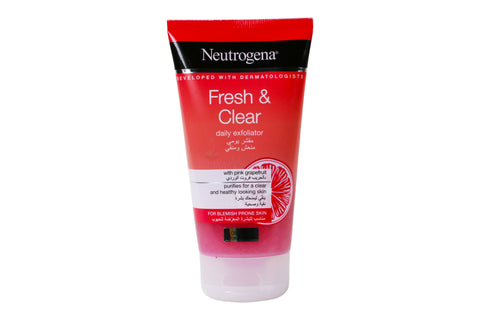 Buy Neutrogena Visibly Clear Pink Grapefruit Scrub Facial Foam Cleanser 150 ML Online - Kulud Pharmacy