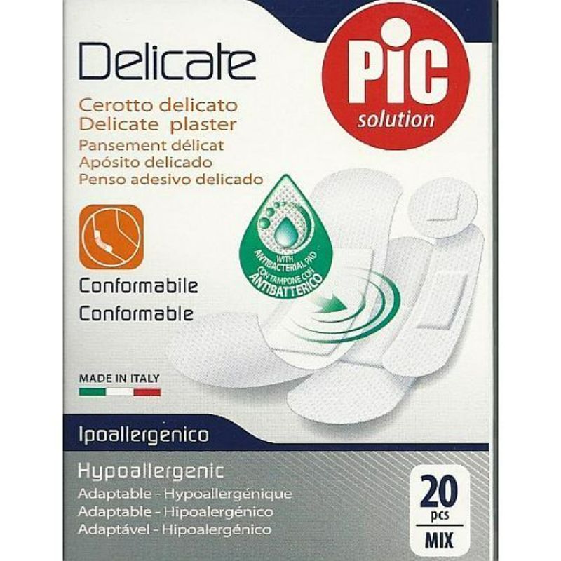 Pic Delicate Assorted Plaster 20 PC | Plasters Pic Delicate Assorted Plaster 20 PC | Plasters